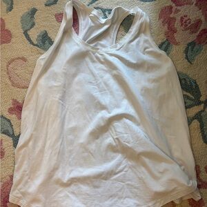 Women's White Lululemon Tank Top
